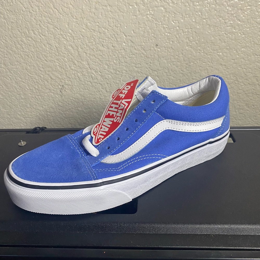 Women's nebula blue old school vans